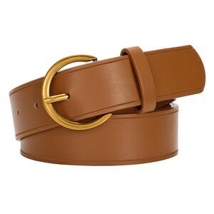 1223 Women Leather Belt For Jeans Pants Dresses Black Ladies Waist